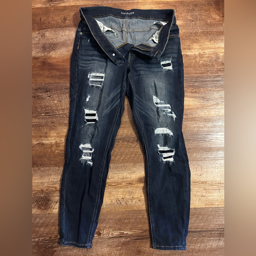 Ripped Blue Jeans for Women